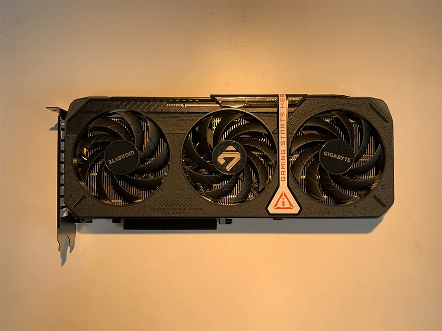 Gigabyte GeForce RTX 5060 Ti 16GB triple-fan graphics card used in both test systems